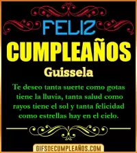 GIF Frases de Cumpleaños Guissela
